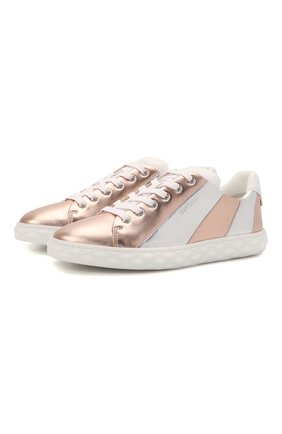 Женские кожаные кеды diamond light JIMMY CHOO золотого цвета по цене 36300 руб., арт. DIAM0ND LIGHT/F/ADR | Фото 1 Женские кожаные кеды diamond light JIMMY CHOO золотого цвета, арт. DIAM0ND LIGHT/F/ADR | Фото 1