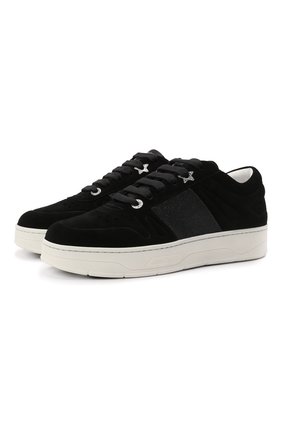 Женские комбинированные кеды hawaii JIMMY CHOO черного цвета по цене 41550 руб., арт. HAWAII/F/ADA | Фото 1 Женские комбинированные кеды hawaii JIMMY CHOO черного цвета, арт. HAWAII/F/ADA | Фото 1