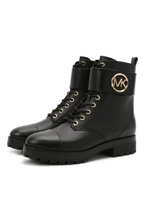 Женские кожаные ботинки tatum MICHAEL MICHAEL KORS черного цвета по цене 24750 руб., арт. 40F0TAFB5L | Фото 1 Женские кожаные ботинки tatum MICHAEL MICHAEL KORS черного цвета, арт. 40F0TAFB5L | Фото 1