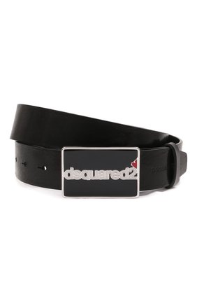 Мужской кожаный ремень DSQUARED2 черного цвета по цене 28500 руб., арт. BEM0395 12900001 | Фото 1 Мужской кожаный ремень DSQUARED2 черного цвета, арт. BEM0395 12900001 | Фото 1 (Случай: Повседневный; Материал: Натуральная кожа)
