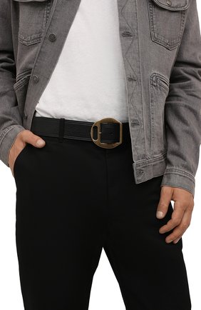 Мужской кожаный ремень DSQUARED2 черного цвета по цене 19600 руб., арт. BEM0366 12900001 | Фото 2 Мужской кожаный ремень DSQUARED2 черного цвета, арт. BEM0366 12900001 | Фото 2