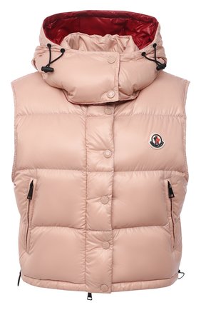 Женский пуховый жилет alpiste MONCLER розового цвета по цене 81700 руб., арт. G2-093-1A000-57-68950 | Фото 1 Женский пуховый жилет alpiste MONCLER розового цвета, арт. G2-093-1A000-57-68950 | Фото 1 (Материал подклада: Синтетический материал; Длина (верхняя одежда): Короткие; Материал внешний: Синтетический материал; Материал утеплителя: Пух и перо; Стили: Спорт-шик; Женское Кросс-КТ: Жилет-одежда; Кросс-КТ: Пуховик)