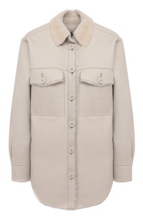 Женская куртка из овчины FORTE DEI MARMI COUTURE кремвого цвета по цене 142500 руб., арт. 21WF1925 | Фото 1 Женская куртка из овчины FORTE DEI MARMI COUTURE кремвого цвета, арт. 21WF1925 | Фото 1