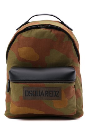Женский текстильный рюкзак DSQUARED2 хаки цвета по цене 59950 руб., арт. BPM0063 168S0074 | Фото 1 Женский текстильный рюкзак DSQUARED2 хаки цвета, арт. BPM0063 168S0074 | Фото 1 (Материал: Текстиль; Ремень/цепочка: На ремешке; Размер: large; Стили: Спорт)