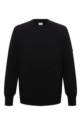 Мужской хлопковый свитшот C.P. COMPANY черного цвета по цене 17700 руб., арт. 11CMSS058A-005086W | Фото 1 Мужской хлопковый свитшот C.P. COMPANY черного цвета, арт. 11CMSS058A-005086W | Фото 1