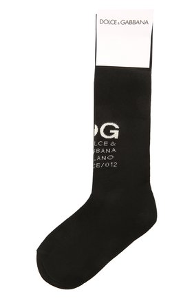 Детские хлопковые носки DOLCE & GABBANA черного цвета по цене 3410 руб., арт. LBKA90/JACKZ | Фото 1 Детские хлопковые носки DOLCE & GABBANA черного цвета, арт. LBKA90/JACKZ | Фото 1