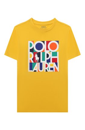 Детская хлопковая футболка POLO RALPH LAUREN желтого цвета по цене 3805 руб., арт. 323844820 | Фото 1 Детская хлопковая футболка POLO RALPH LAUREN желтого цвета, арт. 323844820 | Фото 1 (Материал внешний: Хлопок; Рукава: Короткие; Ростовка одежда: 13 - 15 лет | 158 см, 10 - 11 лет | 140 - 146см, 9 лет | 134 см, 16 лет | 164 см)