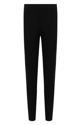 Мужские хлопковые брюки VERSACE черного цвета, арт. A88701/1F00652 | Фото 1 (Длина (брюки, джинсы): Стандартные; Случай: Повседневный; Материал внешний: Хлопок; Стили: Классический)
