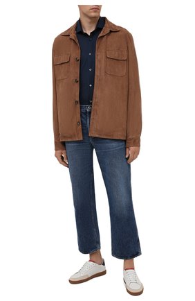 Мужская хлопковая рубашка CORNELIANI темно-синего цвета по цене 22700 руб., арт. 88P112-1811213/00 | Фото 2 Мужская хлопковая рубашка CORNELIANI темно-синего цвета, арт. 88P112-1811213/00 | Фото 2