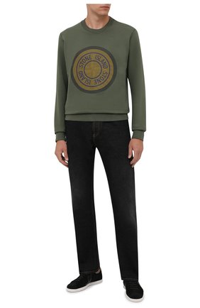 Мужской хлопковый свитшот STONE ISLAND хаки цвета по цене 21900 руб., арт. 751563086 | Фото 2 Мужской хлопковый свитшот STONE ISLAND хаки цвета, арт. 751563086 | Фото 2