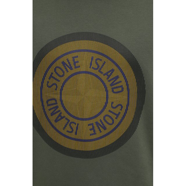 Хлопковый свитшот Stone Island 751563086, цвет хаки, размер 46 - фото 5
