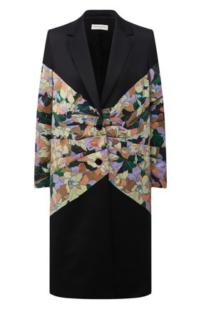 Женское хлопковое пальто DRIES VAN NOTEN разноцветного цвета по цене 119000 руб., арт. 212-030229-3150 | Фото 1 Женское хлопковое пальто DRIES VAN NOTEN разноцветного цвета, арт. 212-030229-3150 | Фото 1 (Материал подклада: Хлопок; Материал внешний: Хлопок; Рукава: Длинные; Длина (верхняя одежда): До колена; 1-2-бортные: Однобортные; Стили: Романтичный)