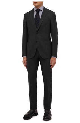 Мужской шерстяной костюм CORNELIANI темно-серого цвета по цене 111500 руб., арт. 88N700-1817401/00 | Фото 1 Мужской шерстяной костюм CORNELIANI темно-серого цвета, арт. 88N700-1817401/00 | Фото 1