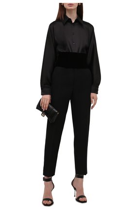 Женский текстильный пояс TOM FORD черного цвета по цене 62200 руб., арт. WB0004-FAX855 | Фото 2 Женский текстильный пояс TOM FORD черного цвета, арт. WB0004-FAX855 | Фото 2 (Материал: Текстиль, Вискоза; Кросс-КТ: Широкие)