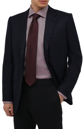 Мужской шелковый галстук ETON бордового цвета, арт. A000 32661 | Фото 2 (Материал: Шелк, Текстиль; Принт: С принтом)