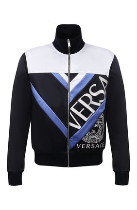 Мужской толстовка VERSACE темно-синего цвета по цене 124000 руб., арт. 1001423/1A01057 | Фото 1 Мужской толстовка VERSACE темно-синего цвета, арт. 1001423/1A01057 | Фото 1