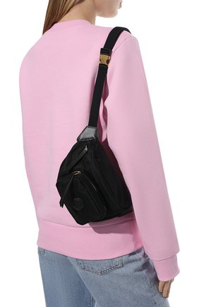 Женская поясная сумка felicie MONCLER черного цвета, арт. G2-09B-5M700-00-02T01 | Фото 2 (Размер: small; Материал: Текстиль; Ремень/цепочка: На ремешке; Стили: Спорт; Застежка: Молния)