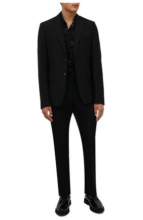 Мужские кожаные дерби teddy SAINT LAURENT черного цвета по цене 65050 руб., арт. 668891/1TV00 | Фото 2 Мужские кожаные дерби teddy SAINT LAURENT черного цвета, арт. 668891/1TV00 | Фото 2
