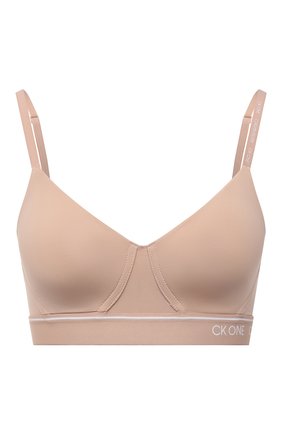 Женский бра-топ CALVIN KLEIN бежевого цвета по цене 4365 руб., арт. QF6039E | Фото 1 Женский бра-топ CALVIN KLEIN бежевого цвета, арт. QF6039E | Фото 1