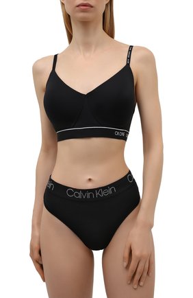 Женский бра-топ CALVIN KLEIN черного цвета по цене 4365 руб., арт. QF6039E | Фото 2 Женский бра-топ CALVIN KLEIN черного цвета, арт. QF6039E | Фото 2