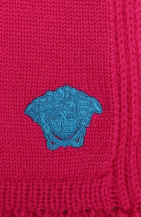 Детский шерстяной шарф VERSACE фуксия цвета по цене 15550 руб., арт. 1001655/1A01314 | Фото 2 Детский шерстяной шарф VERSACE фуксия цвета, арт. 1001655/1A01314 | Фото 2