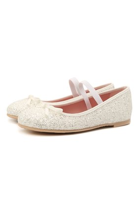 Детские балетки PRETTY BALLERINAS белого цвета по цене 9380 руб., арт. 40.569/KYLIE | Фото 1 Детские балетки PRETTY BALLERINAS белого цвета, арт. 40.569/KYLIE | Фото 1