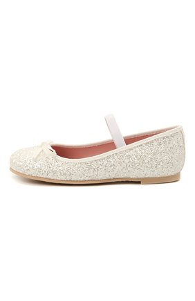 Детские балетки PRETTY BALLERINAS белого цвета по цене 9380 руб., арт. 40.569/KYLIE | Фото 2 Детские балетки PRETTY BALLERINAS белого цвета, арт. 40.569/KYLIE | Фото 2