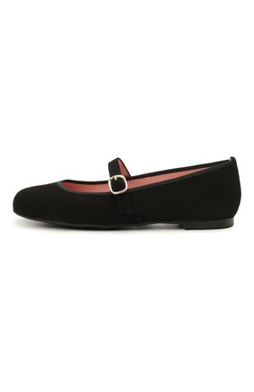 Детские замшевые балетки PRETTY BALLERINAS черного цвета по цене 12350 руб., арт. 49.113-R/ANGELIS | Фото 2 Детские замшевые балетки PRETTY BALLERINAS черного цвета, арт. 49.113-R/ANGELIS | Фото 2