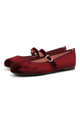Детские текстильные балетки PRETTY BALLERINAS бордового цвета по цене 12350 руб., арт. 49.636/AFR0DITE-D0 | Фото 1 Детские текстильные балетки PRETTY BALLERINAS бордового цвета, арт. 49.636/AFR0DITE-D0 | Фото 1