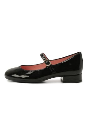 Детские кожаные туфли PRETTY BALLERINAS черного цвета по цене 14200 руб., арт. 49.649/SHADE | Фото 2 Детские кожаные туфли PRETTY BALLERINAS черного цвета, арт. 49.649/SHADE | Фото 2