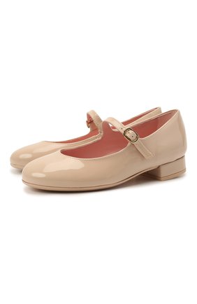 Детские кожаные туфли PRETTY BALLERINAS розового цвета по цене 14200 руб., арт. 49.649/SHADE | Фото 1 Детские кожаные туфли PRETTY BALLERINAS розового цвета, арт. 49.649/SHADE | Фото 1