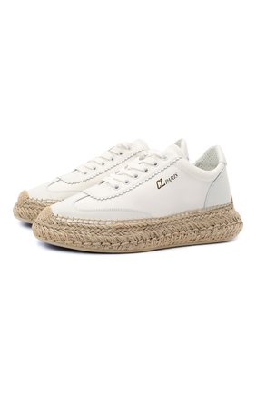 Женские текстильные кеды espasneak CHRISTIAN LOUBOUTIN белого цвета по цене 51800 руб., арт. 3210147/ESPASNEAK FLAT | Фото 1 Женские текстильные кеды espasneak CHRISTIAN LOUBOUTIN белого цвета, арт. 3210147/ESPASNEAK FLAT | Фото 1
