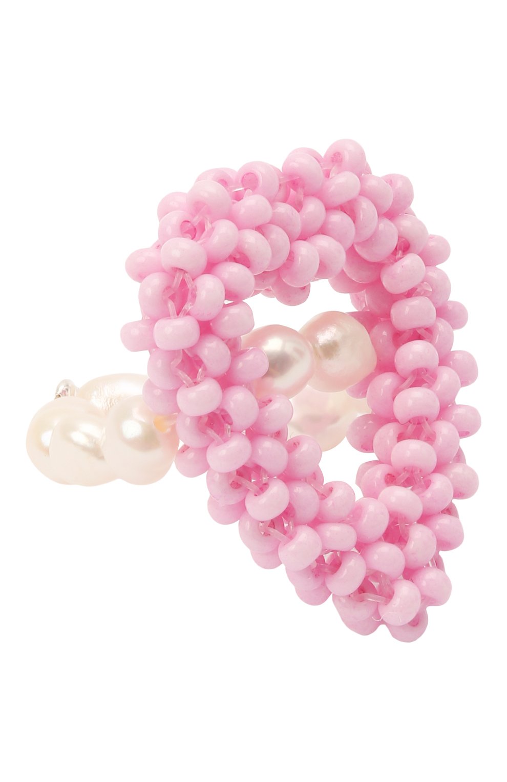 Женское кольцо розовое сердце HIAYNDERFYT розового цвета, арт. 1-1PEMPTYHT | Фото 1 (Материал: Стекло, Пластик)