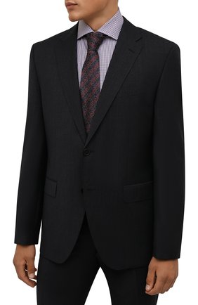 Мужской шелковый галстук ERMENEGILDO ZEGNA бордового цвета по цене 15150 руб., арт. Z2D25T/1UM | Фото 2 Мужской шелковый галстук ERMENEGILDO ZEGNA бордового цвета, арт. Z2D25T/1UM | Фото 2 (Материал: Шелк, Текстиль; Принт: С принтом; Аксессуары: Аксессуары)