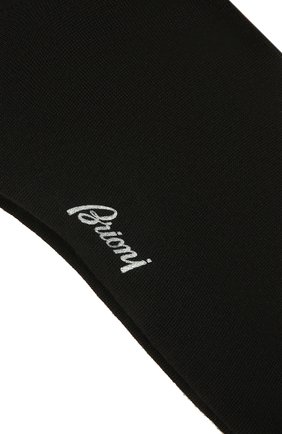 Мужские шерстяные носки BRIONI черного цвета, арт. 0VMC00/01Z08 | Фото 2 (Материал внешний: Шерсть; Кросс-КТ: бельё)