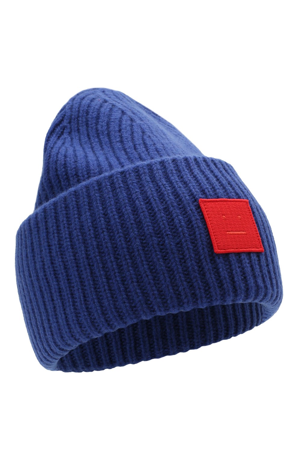 Мужская шерстяная шапка ACNE STUDIOS синего цвета, арт. C40135/M | Фото 1 (Материал: Текстиль, Шерсть; Кросс-КТ: Трикотаж)