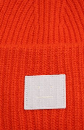 Мужская шерстяная шапка ACNE STUDIOS оранжевого цвета, арт. C40135/M | Фото 3 (Материал: Текстиль, Шерсть; Кросс-КТ: Трикотаж)