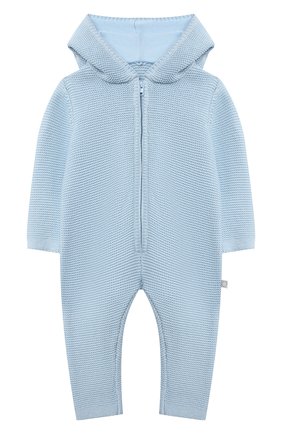 Детского хлопковый комбинезон STELLA MCCARTNEY голубого цвета по цене 10950 руб., арт. 603416/SRM10/9M | Фото 1 Детского хлопковый комбинезон STELLA MCCARTNEY голубого цвета, арт. 603416/SRM10/9M | Фото 1