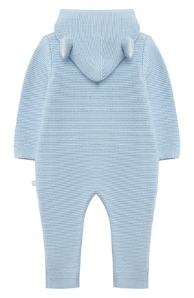 Детского хлопковый комбинезон STELLA MCCARTNEY голубого цвета по цене 10950 руб., арт. 603416/SRM10 | Фото 2 Детского хлопковый комбинезон STELLA MCCARTNEY голубого цвета, арт. 603416/SRM10 | Фото 2
