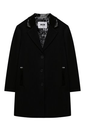 Детское шерстяное пальто MSGM KIDS черного цвета по цене 26650 руб., арт. MS027797 | Фото 1 Детское шерстяное пальто MSGM KIDS черного цвета, арт. MS027797 | Фото 1 (Материал подклада: Синтетический материал; Рукава: Длинные; Материал внешний: Шерсть, Синтетический материал; Стили: Классический; Кросс-КТ: Сезон: демисезон; Ростовка одежда: 10 - 11 лет | 140 - 146см, 12 лет | 152 см, 13 - 15 лет | 158 см, 8 лет | 128 см)