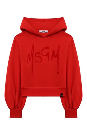 Детский хлопковое худи MSGM KIDS красного цвета по цене 8995 руб., арт. MS027691 | Фото 1 Детский хлопковое худи MSGM KIDS красного цвета, арт. MS027691 | Фото 1 (Материал внешний: Хлопок; Рукава: Длинные; Девочки Кросс-КТ: Толстовка-одежда; Ростовка одежда: 10 - 11 лет | 140 - 146см, 12 лет | 152 см, 13 - 15 лет | 158 см, 6 лет | 116 см, 8 лет | 128 см)
