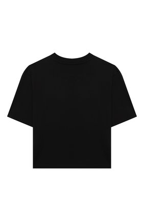 Детская хлопковая футболка MSGM KIDS черного цвета по цене 11150 руб., арт. MS027799 | Фото 2 Детская хлопковая футболка MSGM KIDS черного цвета, арт. MS027799 | Фото 2 (Рукава: Короткие; Материал внешний: Хлопок; Девочки Кросс-КТ: футболка-одежда; Ростовка одежда: 10 - 11 лет | 140 - 146см, 12 лет | 152 см, 13 - 15 лет | 158 см, 8 лет | 128 см)