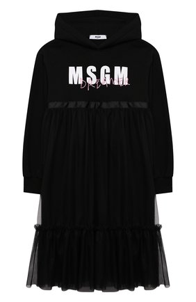 Детское хлопковое платье MSGM KIDS черного цвета по цене 16950 руб., арт. MS027817 | Фото 1 Детское хлопковое платье MSGM KIDS черного цвета, арт. MS027817 | Фото 1 (Материал внешний: Хлопок; Рукава: Длинные; Девочки Кросс-КТ: Платье-одежда; Случай: Повседневный; Ростовка одежда: 10 - 11 лет | 140 - 146см, 12 лет | 152 см, 13 - 15 лет | 158 см, 8 лет | 128 см)