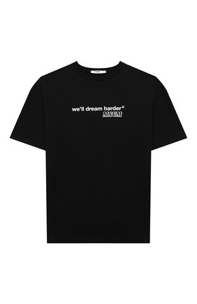 Детская хлопковая футболка MSGM KIDS черного цвета по цене 4995 руб., арт. MS027915 | Фото 1 Детская хлопковая футболка MSGM KIDS черного цвета, арт. MS027915 | Фото 1