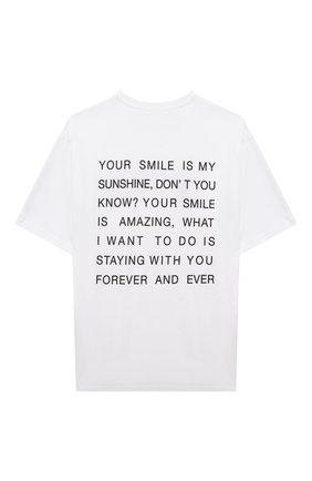 Детская хлопковая футболка MSGM KIDS белого цвета по цене 5245 руб., арт. MS027940 | Фото 2 Детская хлопковая футболка MSGM KIDS белого цвета, арт. MS027940 | Фото 2