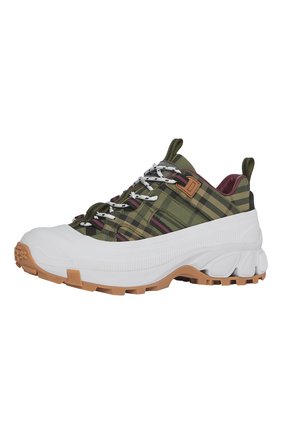Женские комбинированные кроссовки arthur story 90 BURBERRY хаки цвета по цене 53700 руб., арт. 8042218/128283 | Фото 1 Женские комбинированные кроссовки arthur story 90 BURBERRY хаки цвета, арт. 8042218/128283 | Фото 1