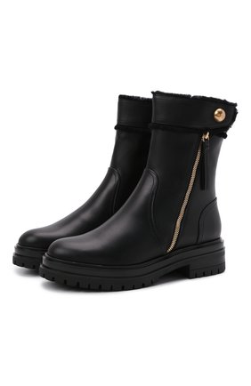Женские кожаные ботинки GIANVITO ROSSI черного цвета по цене 112500 руб., арт. G73377.20G0M.CLYNENE | Фото 1 Женские кожаные ботинки GIANVITO ROSSI черного цвета, арт. G73377.20G0M.CLYNENE | Фото 1