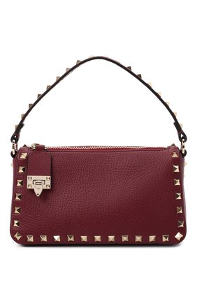 Женская сумка rockstud VALENTINO бордового цвета по цене 85300 руб., арт. WW2B0J47/VSF | Фото 1 Женская сумка rockstud VALENTINO бордового цвета, арт. WW2B0J47/VSF | Фото 1 (Материал: Натуральная кожа; Сумки-технические: Сумки top-handle; Размер: small; Ремень/цепочка: На ремешке)
