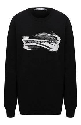 Женская хлопковый лонгслив ALEXANDER WANG черного цвета по цене 19950 руб., арт. UCC3211444 | Фото 1 Женская хлопковый лонгслив ALEXANDER WANG черного цвета, арт. UCC3211444 | Фото 1