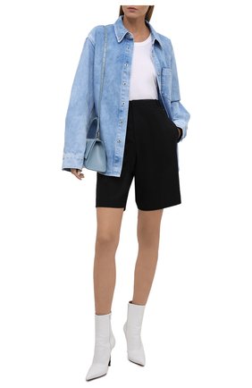 Женская джинсовая рубашка ALEXANDER WANG светло-голубого цвета по цене 44150 руб., арт. UDC3212993 | Фото 2 Женская джинсовая рубашка ALEXANDER WANG светло-голубого цвета, арт. UDC3212993 | Фото 2